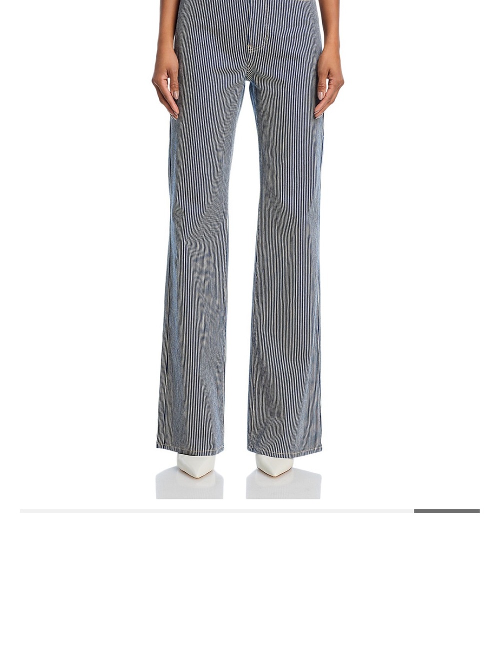 Veronica Beard Crosbie High-Rise Wide-Leg Jeans in Solstice Stripe